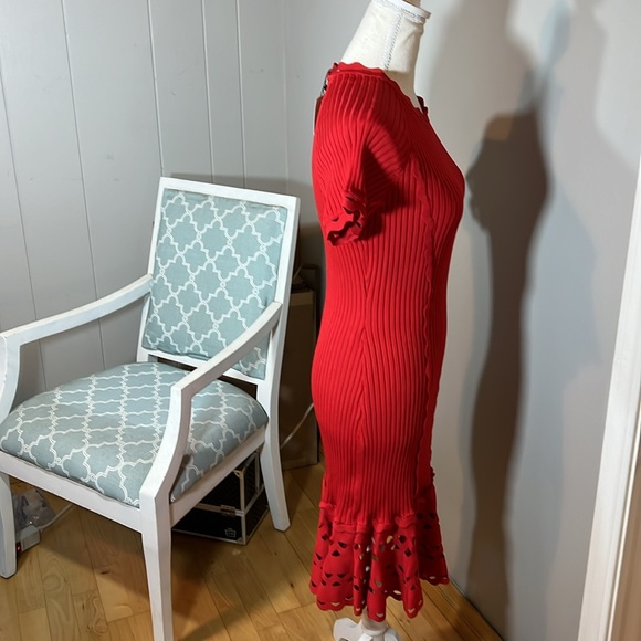 Red Dress. Fitted Knit Fabric. Cute details. Sweet yet sexy. Date nite Gorgeous… - Picture 11 of 12